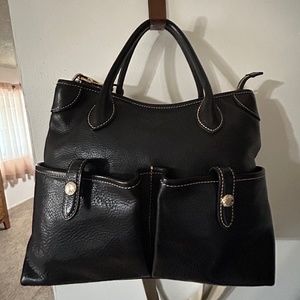 Dooney and Bourke black pebble leather bag